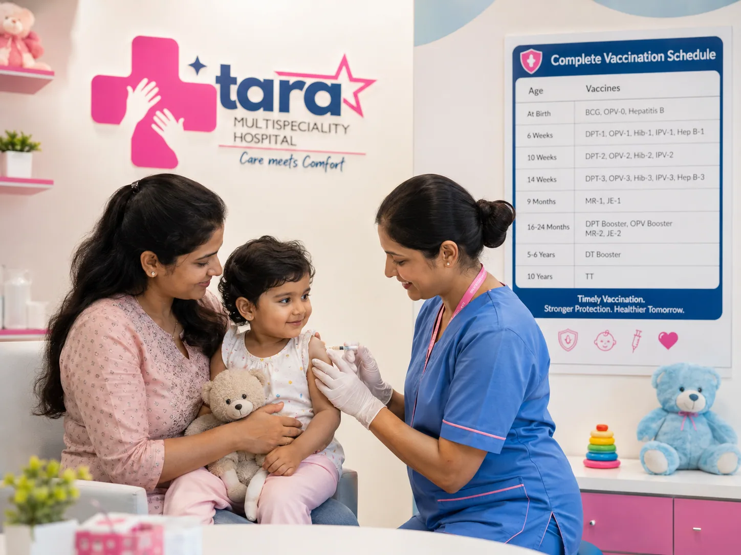 Vaccination child immunization Tirupati pediatrician